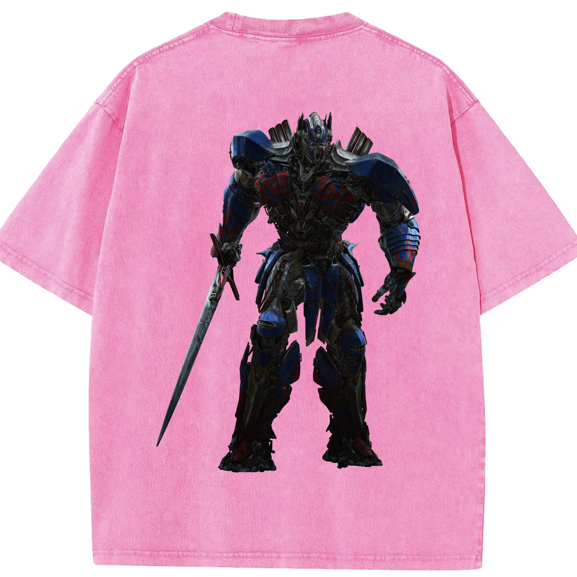 （画像用）  綿100% ヴィンテージ風 半袖Tシャツ（背面プリント）
